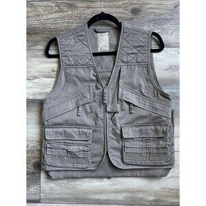 Master Sportsman Rugged Outdoor Gear Vest Mens Size XL Zipper Multi Pockets Fish